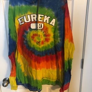 Eureka CA tye dye hoodie